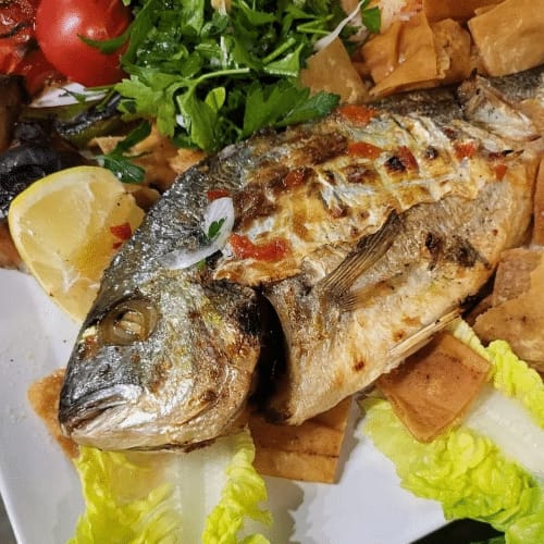 Gegrillter Fisch
